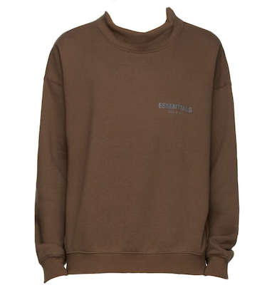 FEAR OF GOD ESSENTIALS Mockneck Sweatshirt Rain Drum