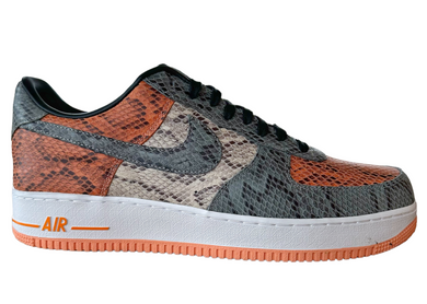 Nike Air Force 1 By You Snakeskin Orange/Grey