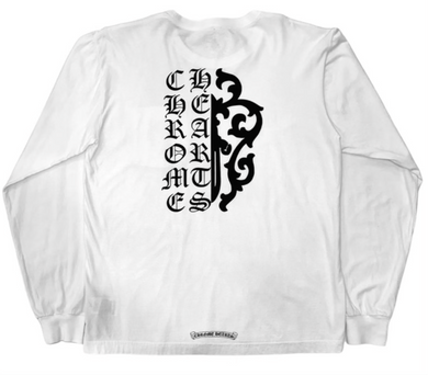 Chrome Hearts Half Script Half Dagger L/S White/Black