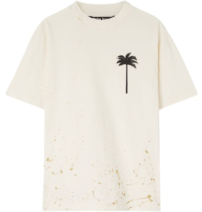Palm Angels Pxp Painted Classic T-Shirt Butter/Black