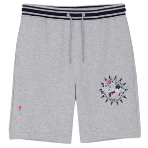 Staple Shadyside Embroidered Sweatshort Heather