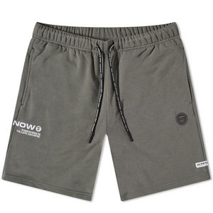 AAPE by A Bathing Ape Embroidered Sweat Shorts Cool Grey