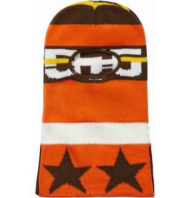 Sp5der Jacquard Knit Balaclava Orange