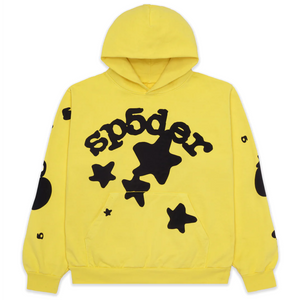 Sp5der Beluga Hoodie Gold