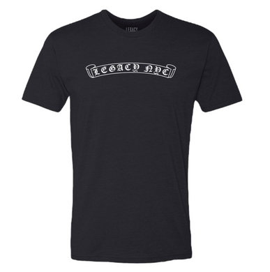 LEGACY NYC Scroll Logo T-Shirt Noir