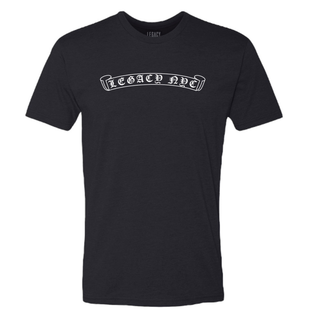LEGACY NYC Scroll Logo T-Shirt Noir