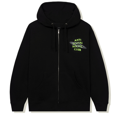 Anti Social Social Club The Shape Of Things Zip Hoodie Black
