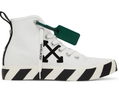 OFF-WHITE Vulcanised Mid Top White Black