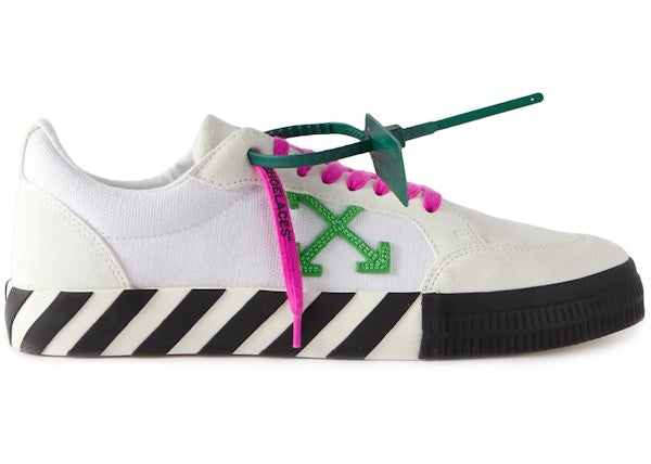 OFF-WHITE Vulc Low White Green Fucshia