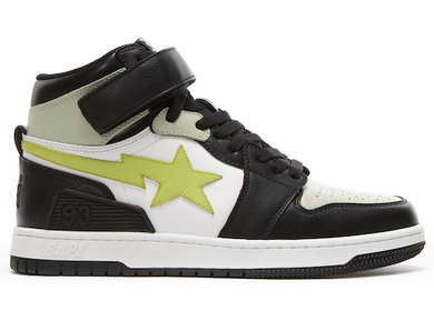 A Bathing Ape Block Sta Hi Black Lime
