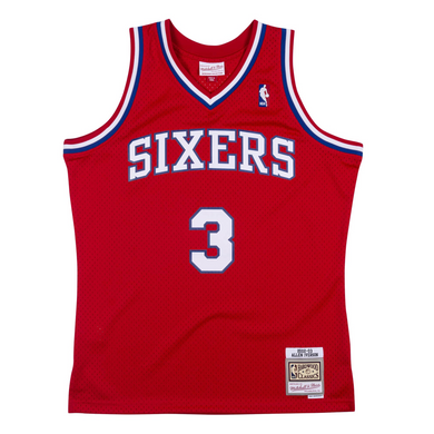 M&N Philadelphia 76ers Allen Iverson Swingman Jersey (2002-03/Road)