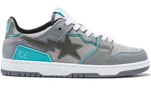 A Bathing Ape Bape SK8 Sta Gray Teal