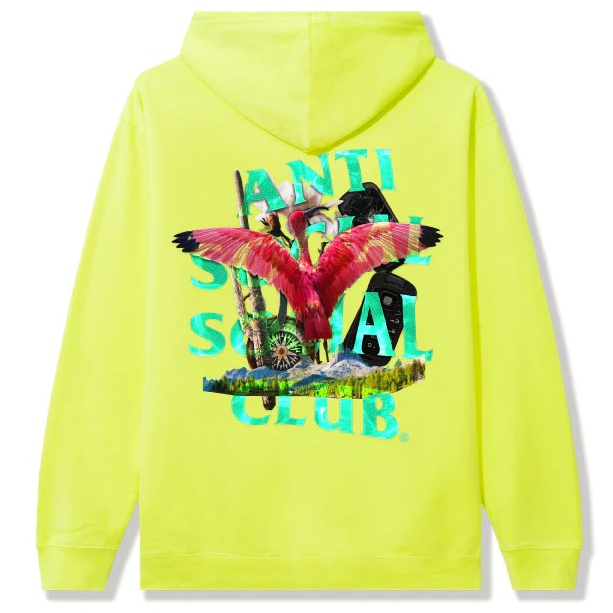 Anti Social Social Club 5:44 AM Hoodie Neon Yellow