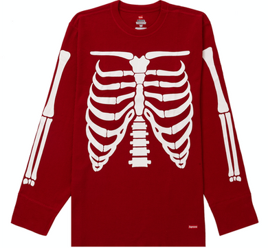 Supreme Hanes Bones Thermal Crew (1 Pack) Red