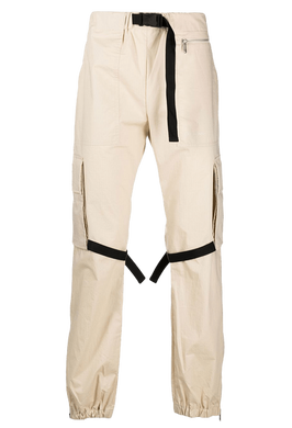 OFF-WHITE Diag Tab Cotton Cargo Pant Beige