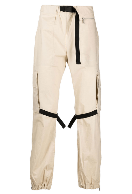OFF-WHITE Diag Tab Cotton Cargo Pant Beige