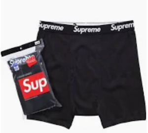Supreme Hanes Boxer Briefs (4 Pack) Black
