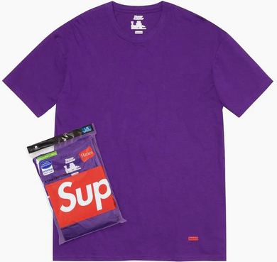 Supreme Hanes Tagless Tees (2 Pack) Purple