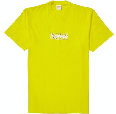 Supreme Bandana Box Logo T-Shirt Yellow