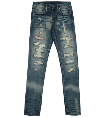 Embellish Moreau Distressed Denim Jeans Blue