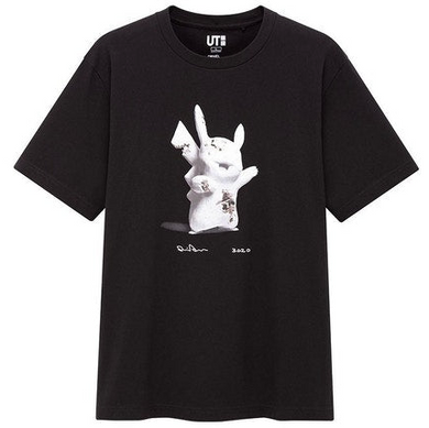 Daniel Arsham x Pokemon x Uniqlo Pikachu T-Shirt  Black