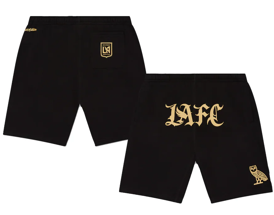 OVO x Mister Cartoon LAFC Shorts Black