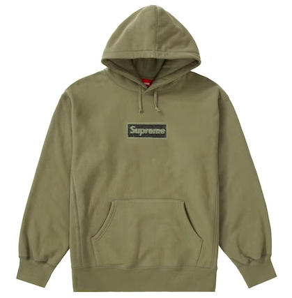Supreme Inside Out Box Logo Hooded Sweatshirt Light Olive