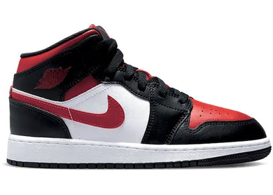 Jordan 1 Mid Black Fire Red (GS)