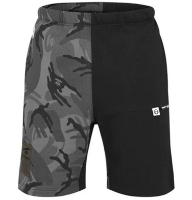 AAPE by A Bathing Ape Half Camo Shorts Black