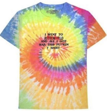 Travis Scott Astroworld Lollapalooza I Went To Astroworld T-Shirt Tie-Dye