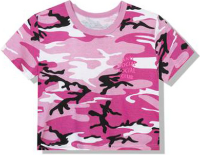Anti Social Social Club Geenie Crop Top Pink Camo (W)