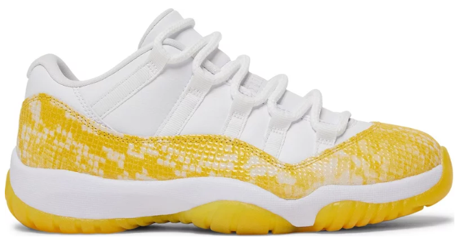 Jordan 11 Retro Low Yellow Snakeskin (W)