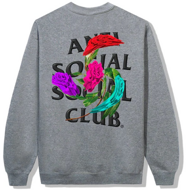 Anti Social Social Club Thorns Crewneck Heather Grey