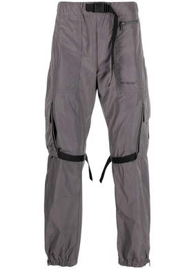 OFF-WHITE Straight Leg Cargo Pants Steel