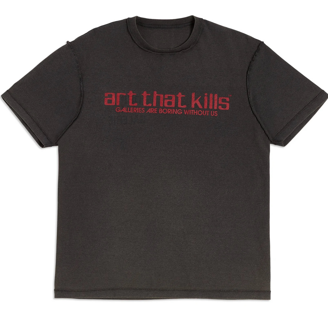 Gallery Dept. ATK Logo Reversible T-Shirt Faded Black