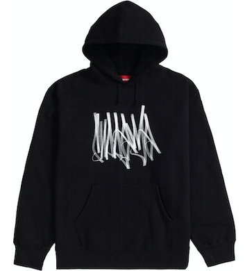 Supreme Tag Hooded Sweatshirt Black