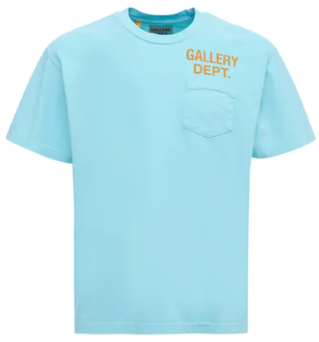 Gallery Dept. Vintage Souvenir Pocket T-Shirt Turquoise Blue