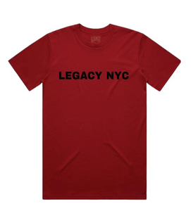 LEGACY NYC Silicone Premium T-Shirt Red