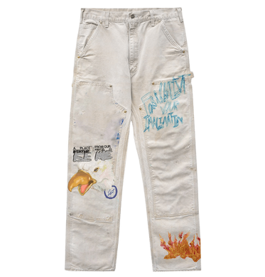 Cactus Jack by Travis Scott For Fragment Painters Imagination Pants White