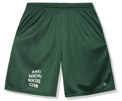 Anti Social Social Club Sports Shorts Green