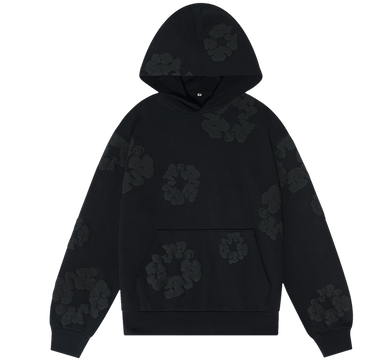 Denim Tears Cotton Wreath Hoodie Black Monochrome