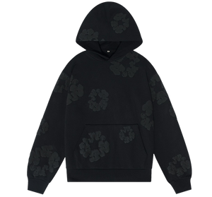 Denim Tears Cotton Wreath Hoodie Black Monochrome