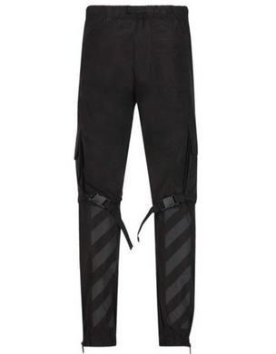 OFF-WHITE Straight Leg Cargo Pants Black
