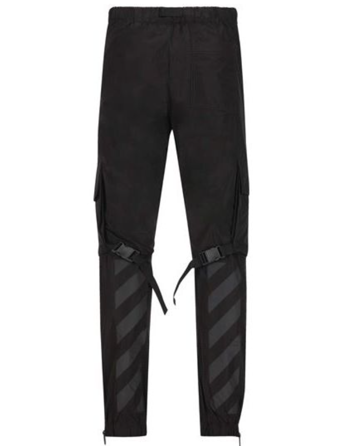OFF-WHITE Straight Leg Cargo Pants Black