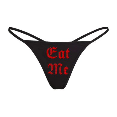 Sp5der x Mariah the Scientist Eat Me Rhinestone Thong