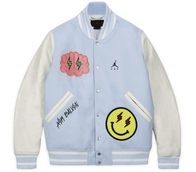 Jordan x J Balvin Varsity Jacket White/Blue