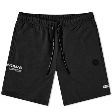 AAPE by A Bathing Ape Embroidered Sweat Shorts Black