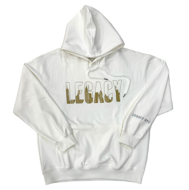 LEGACY NYC Skyline Hoodie v2 White/Gold