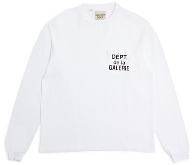 Gallery Dept. De La Galerie L/S Pocket White/Black