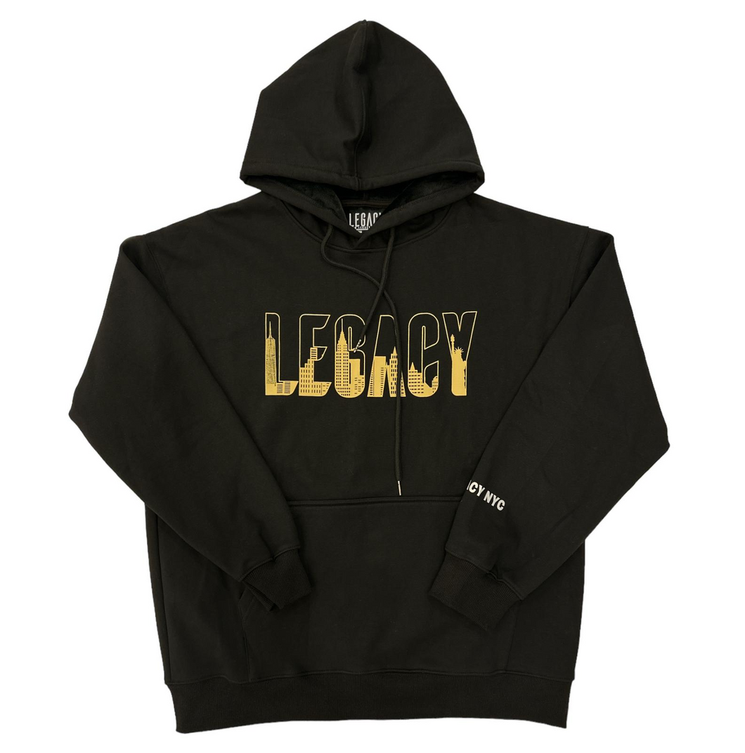 LEGACY NYC Skyline Hoodie v2 Black/Gold